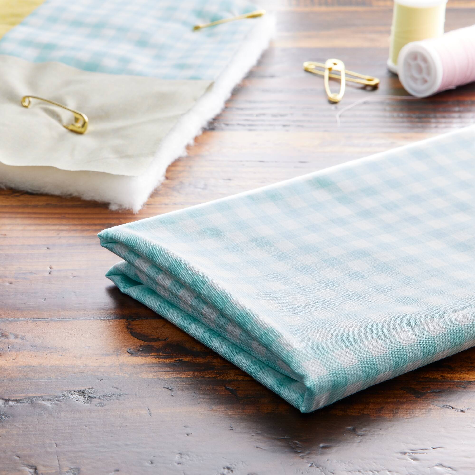 Eugene Textiles Rainwater Gingham Cotton Fabric